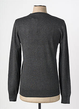 Pull tissage chiné manches longues gris FRILIVIN homme