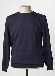 Pull col rond manches longues bleu YVES ENZO homme