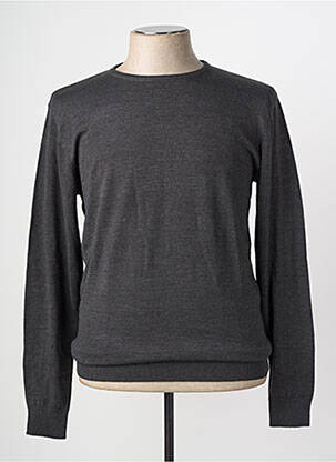 Pull tissage chiné manches longues gris RMS26 homme