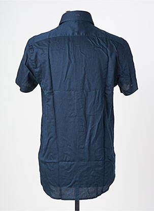 Chemise manches courtes coupe cintrée bleu CAMBERABERO homme