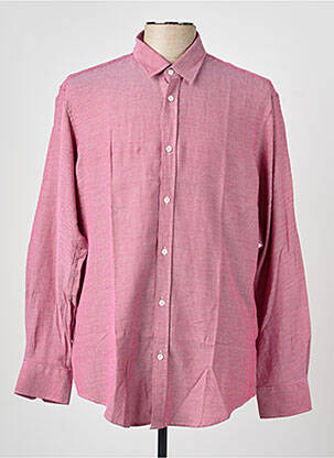 Chemise manches longues coupe cintrée rouge CAMBERABERO homme