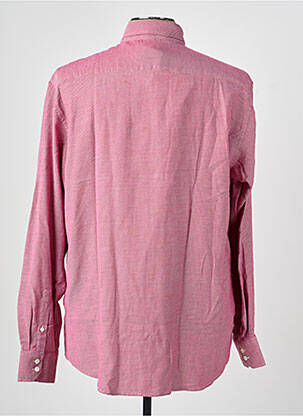 Chemise manches longues coupe cintrée rouge CAMBERABERO homme