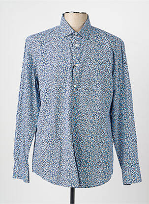 Chemise manches longues imprimé fleurs bleu CAMBERABERO homme