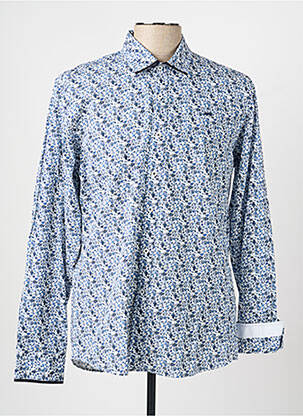 Chemise manches longues imprimé fleurs bleu CAMBERABERO homme