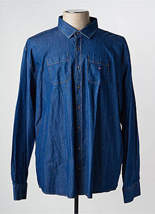 Chemise manches longues coupe cintrée bleu CAMBERABERO homme