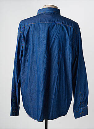 Chemise manches longues coupe cintrée bleu CAMBERABERO homme