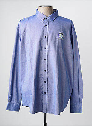 Chemise manches longues coupe droite bleu CAMBERABERO homme