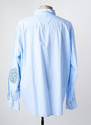 Chemise manches longues coupe droite bleu CAMBERABERO homme