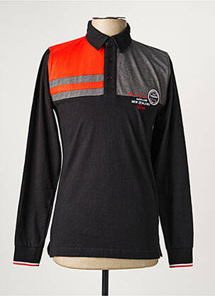 Polo manches longues manches longues noir CAMBERABERO homme