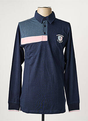 Polo manches longues manches longues bleu CAMBERABERO homme