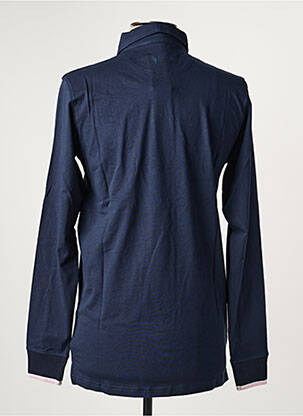 Polo manches longues manches longues bleu CAMBERABERO homme