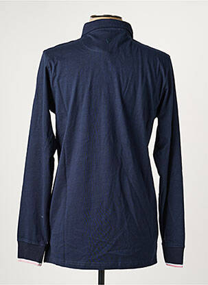 Polo manches longues manches longues bleu CAMBERABERO homme