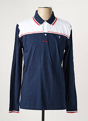 Polo manches longues manches longues bleu CAMBERABERO homme