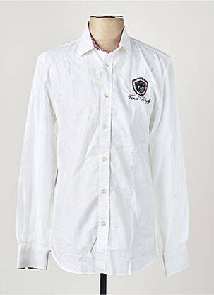 Chemise manches longues coupe cintrée blanc CAMBERABERO homme