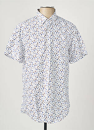 Chemise manches courtes coupe cintrée blanc CAMBERABERO homme