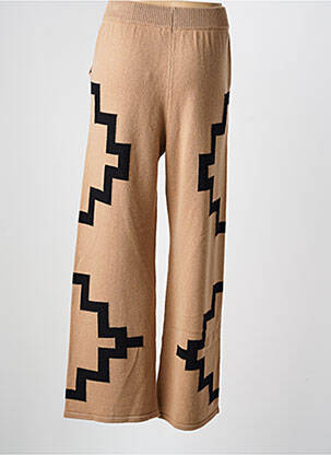 Pantalon large poches taille normale marron NOTSHY femme