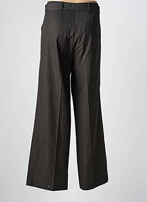 Pantalon large fermeture zippée sous rabat boutonné taille normale gris HANA SAN femme