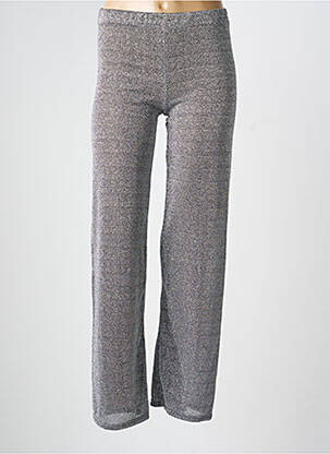 Pantalon droit stretch taille normale argent GOLDA femme