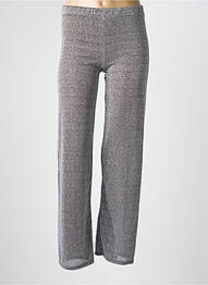 Pantalon droit stretch taille normale argent GOLDA femme
