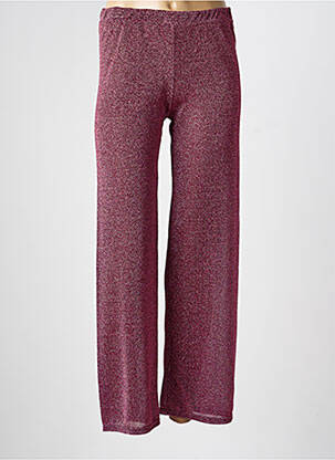 Pantalon droit stretch taille normale rose GOLDA femme