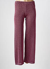 Pantalon droit stretch taille normale rose GOLDA femme