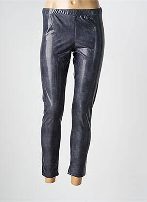 Legging effet matière satinée taille normale gris GOLDA femme
