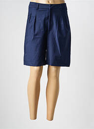 Bermuda taille haute taille à pinces bleu JANE BLUE fille