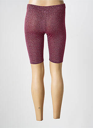 Cycliste effet matière satinée taille normale rose GOLDA femme