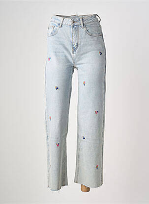 Jeans coupe droite poches bleu MUSY MUSE femme