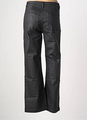 Pantalon flare fermeture zippée sous rabat boutonné noir MAISON ONADO femme