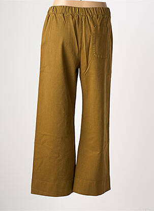 Pantalon flare taille élastique marron HOD femme