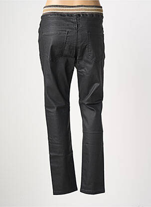 Pantalon slim taille élastique noir MAISON ONADO femme