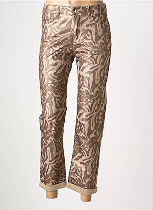 Pantalon slim poches marron MAISON ONADO femme
