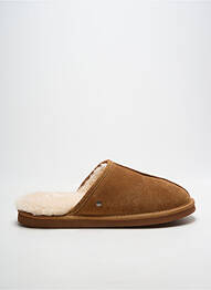 Chaussons/pantoufles bout rond bout rond marron ISOTONER homme