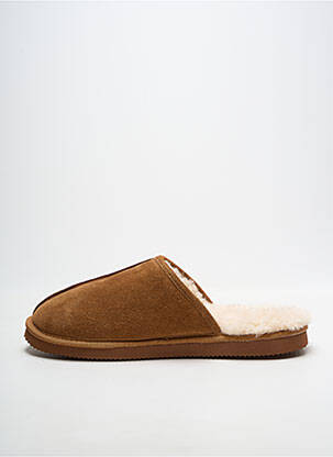 Chaussons/pantoufles bout rond bout rond marron ISOTONER homme