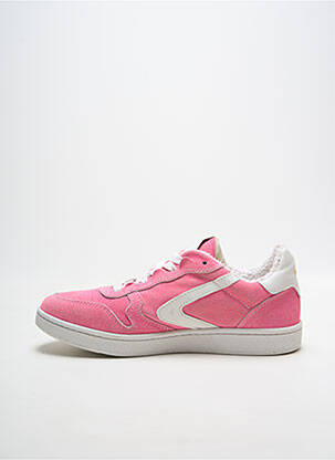 Baskets bout rond talon plat jusqu'à 3cm rose VALSPORT femme