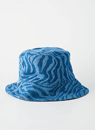 Chapeau doublure textile bleu WOUF femme