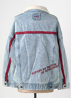 Blouson finition intérieure doublure polaire bleu ROSE GARDEN femme