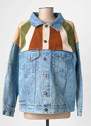 Veste casual coupe droite bleu ROSE GARDEN femme