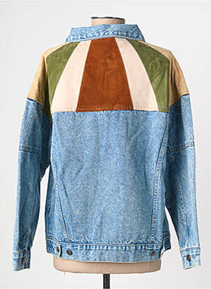 Veste casual coupe droite bleu ROSE GARDEN femme