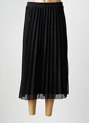Jupe longue coupe fluide noir ICHI femme