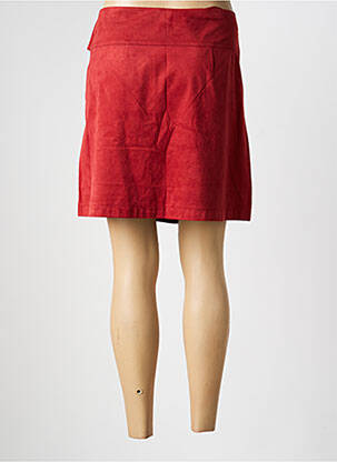 Jupe courte taille à pinces orange MOLLY BRACKEN femme