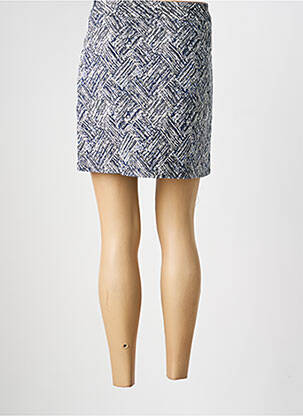 Jupe courte coupe droite bleu LA PETITE ETOILE femme