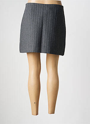 Jupe courte taille à pinces gris GRACE & MILA femme