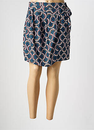 Jupe courte doublure bleu MOLLY BRACKEN femme
