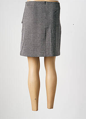 Jupe courte taille normale gris ICHI femme