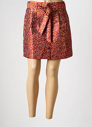 Jupe courte poches orange LA PETITE ETOILE femme
