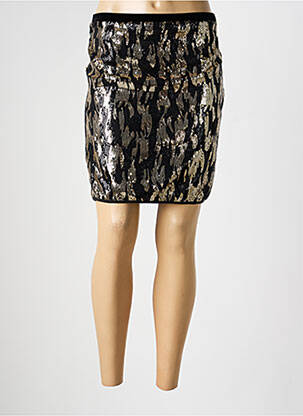 Jupe courte coupe droite noir B.YOUNG femme