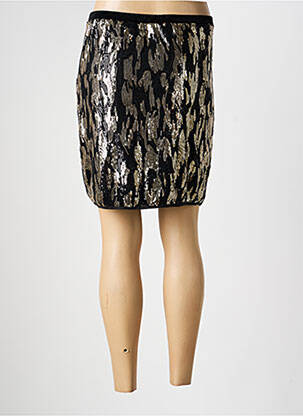 Jupe courte coupe droite noir B.YOUNG femme