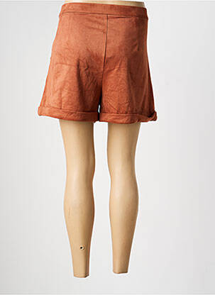 Short taille à pinces taille normale orange ANDY & LUCY femme